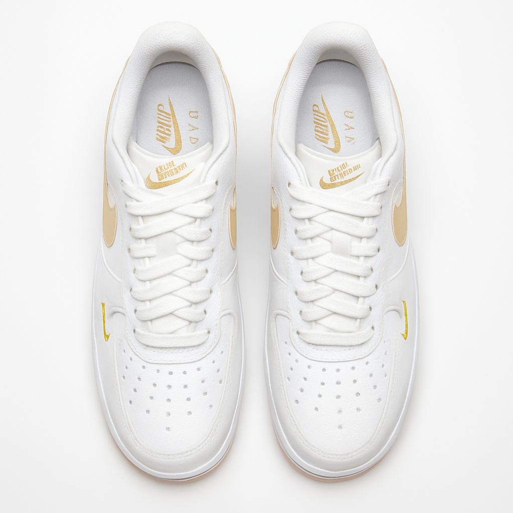 Tênis Air Force One - Branco / Amendoa