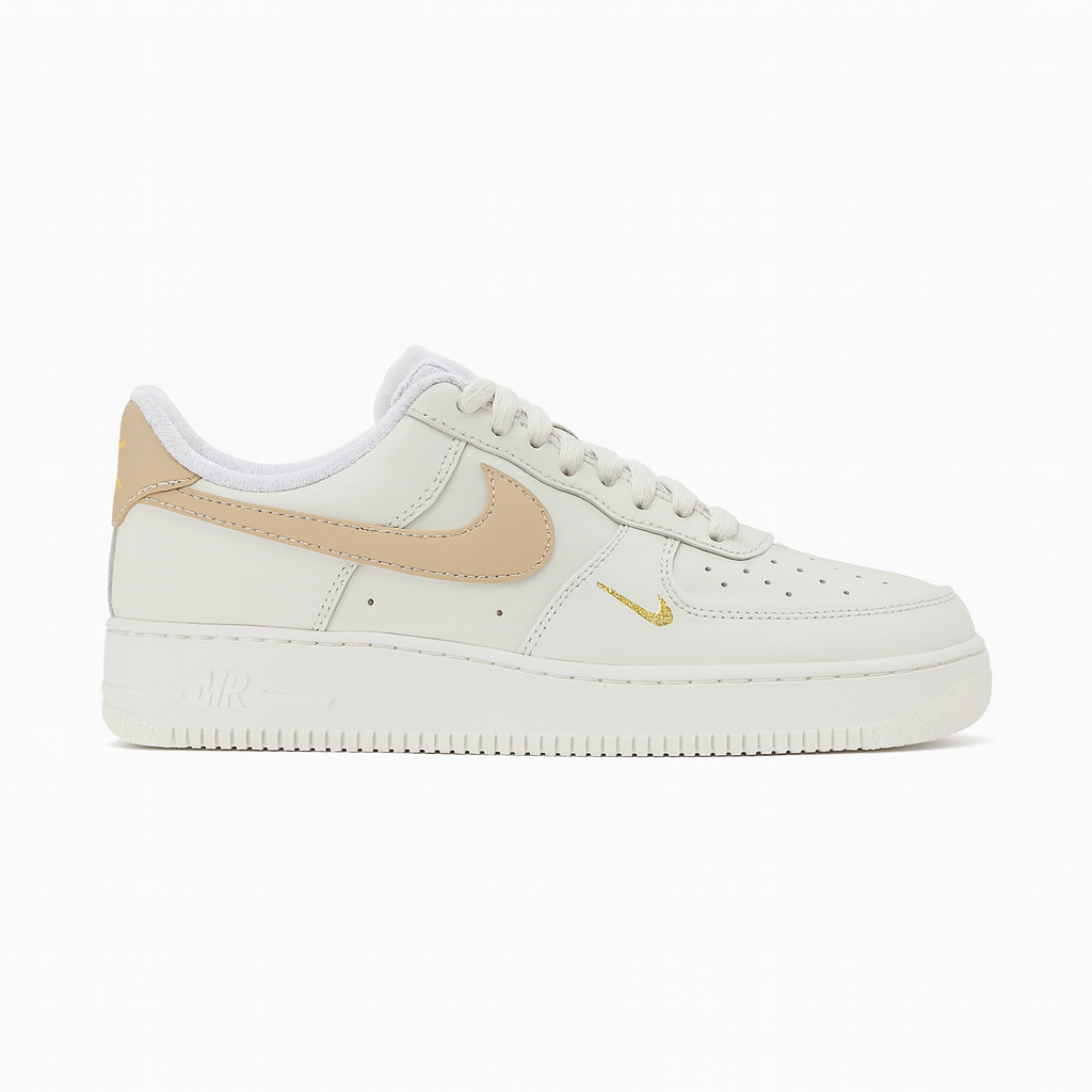 Tênis Air Force One - Branco / Amendoa