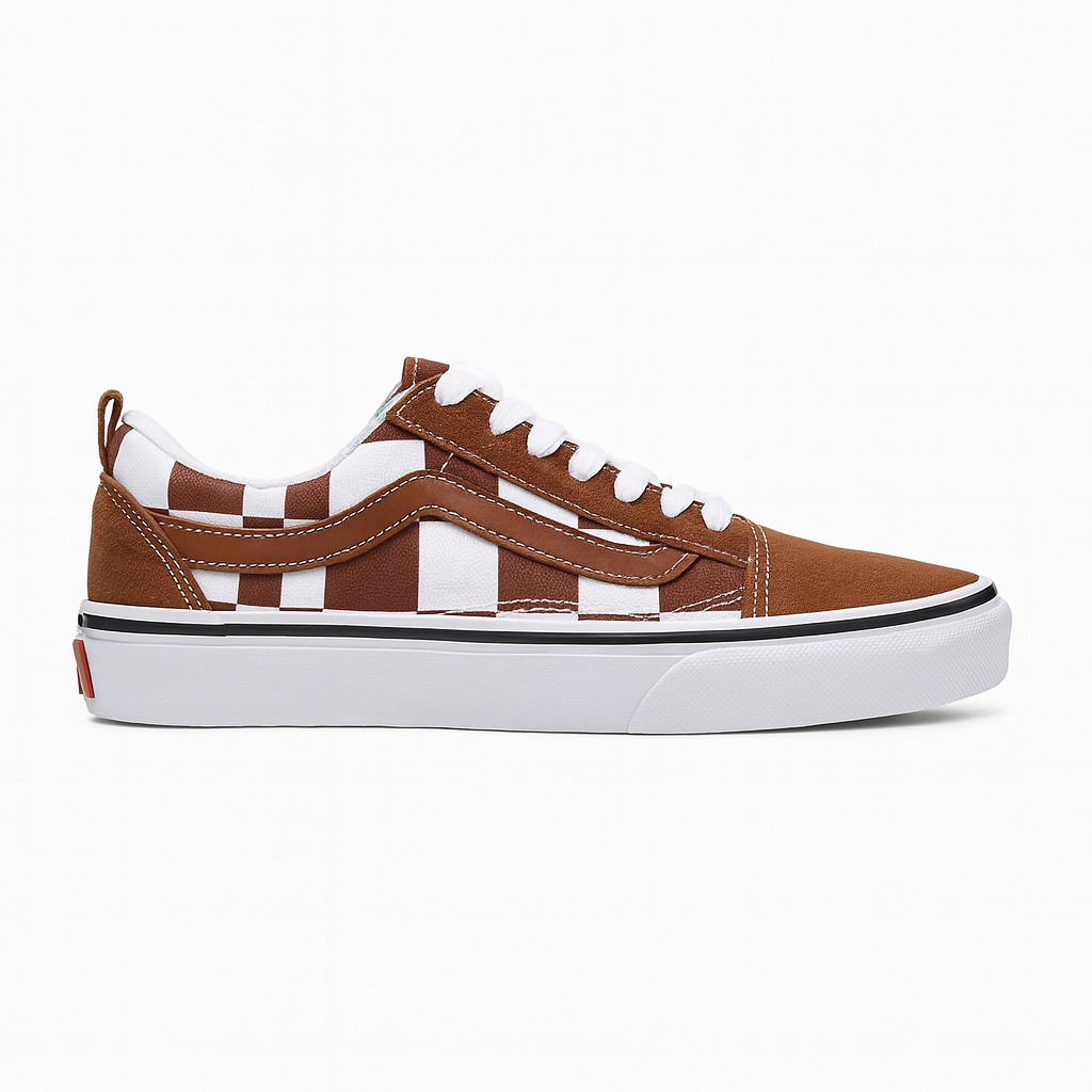 Tênis Vans KNU – Caramelo Xadrez