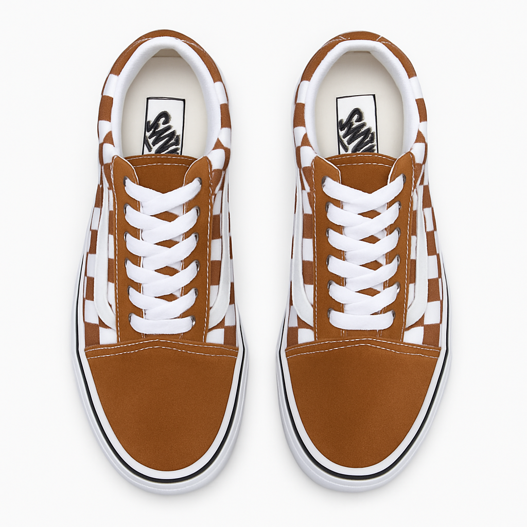 Tênis Vans KNU – Caramelo Xadrez