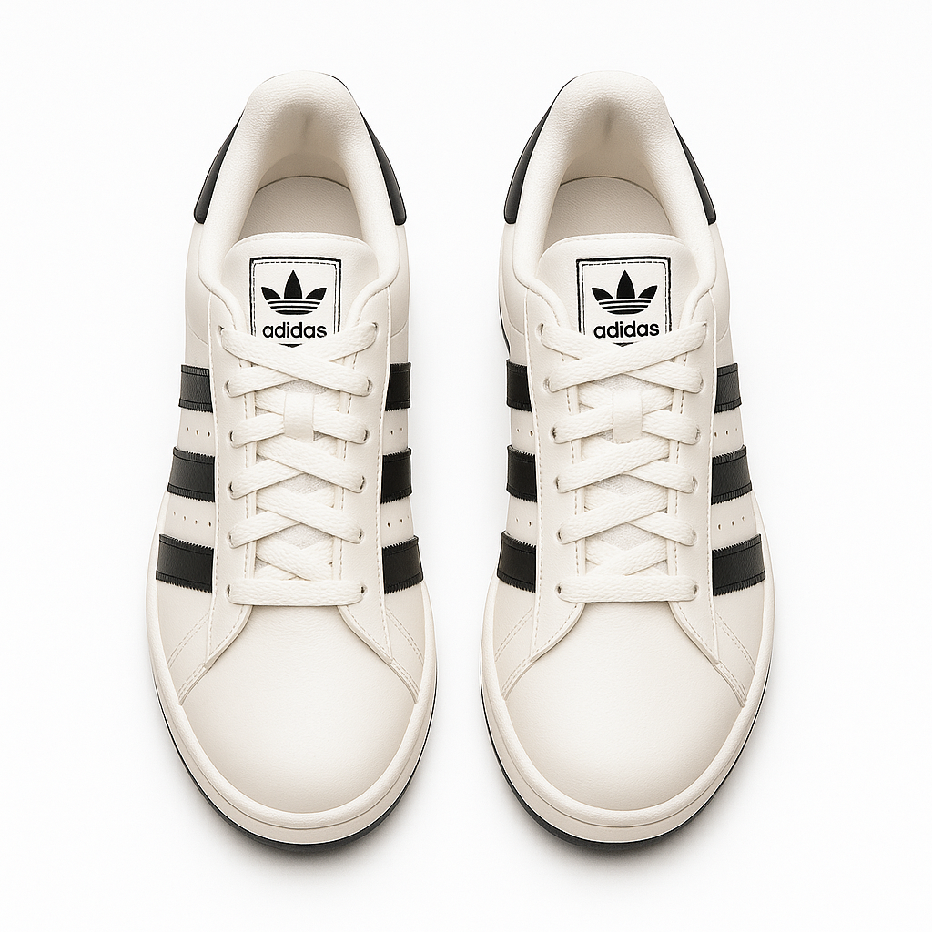 Tênis Adidas Campus - branco/preto