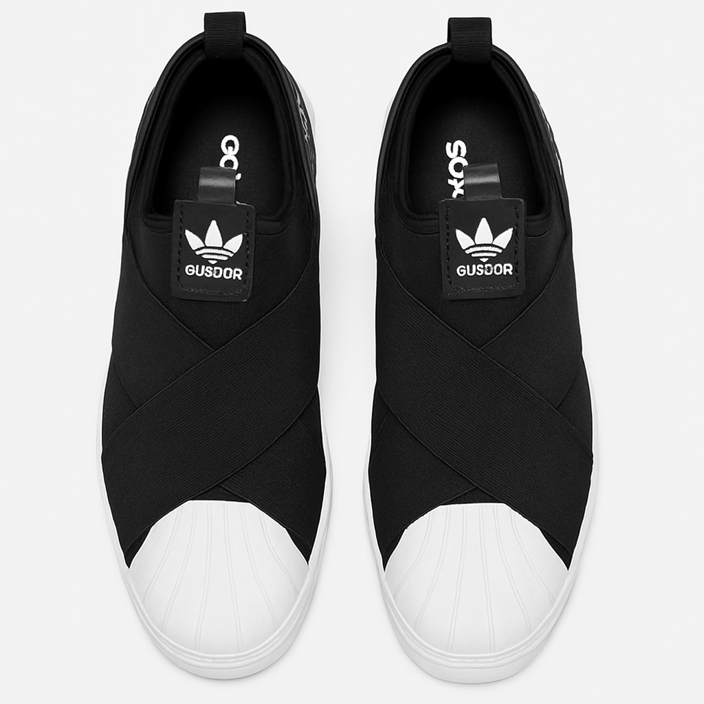 Tênis Superstar Slip-On - Preto/Branco