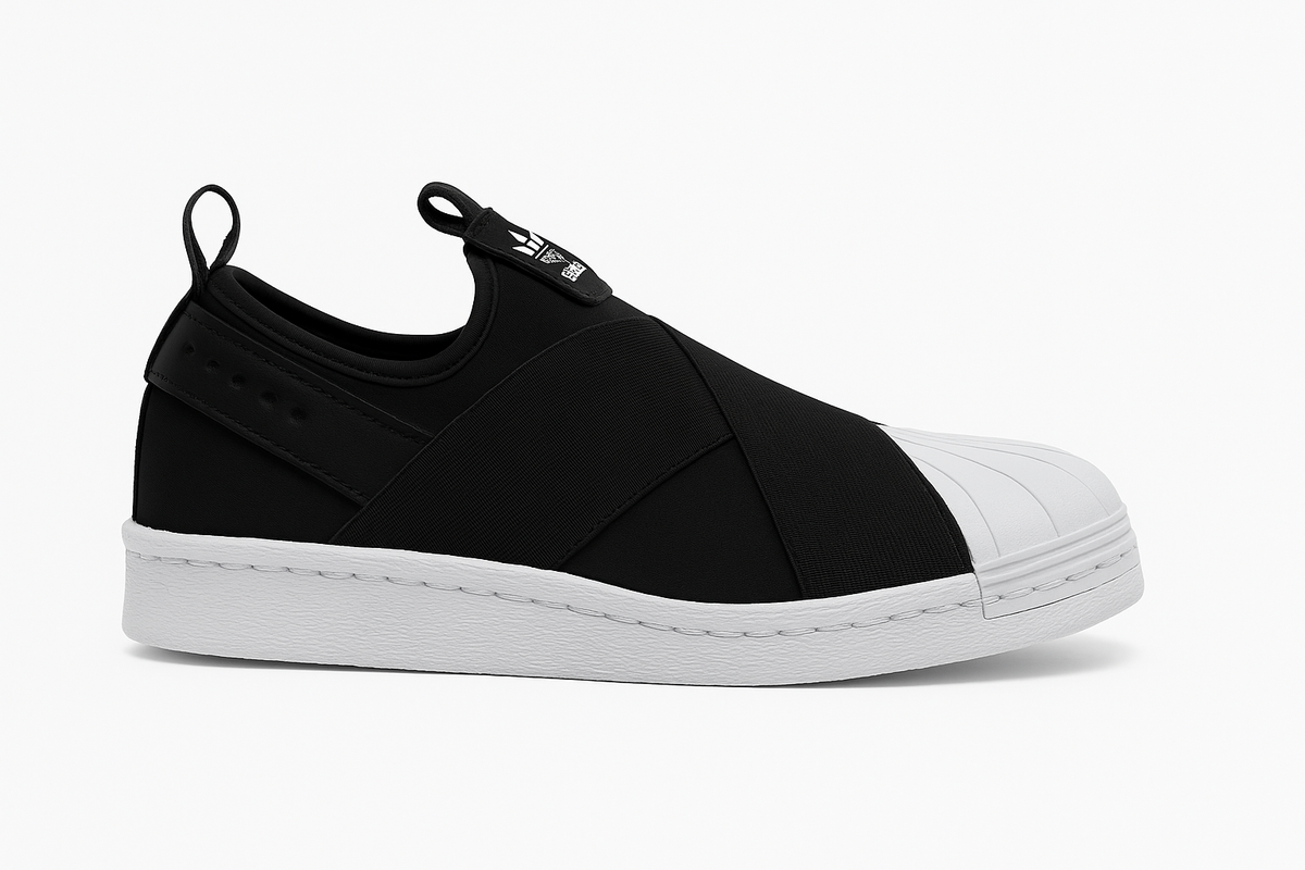 Tênis Superstar Slip-On - Preto/Branco