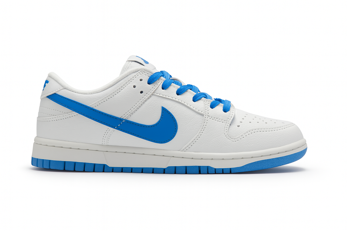 Tênis SB Dunk Low - Branco / Azul