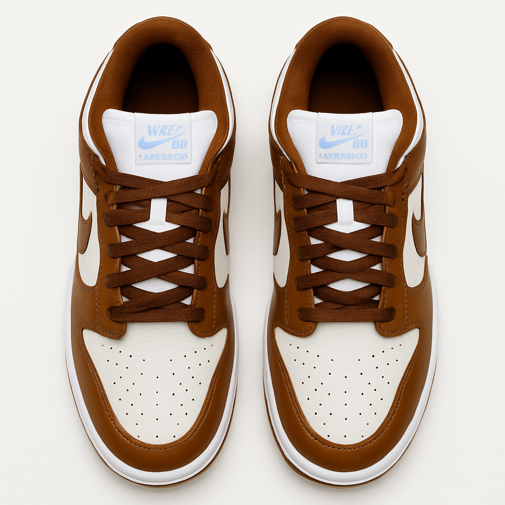 Tênis SB Dunk Low - Caramelo / Branco