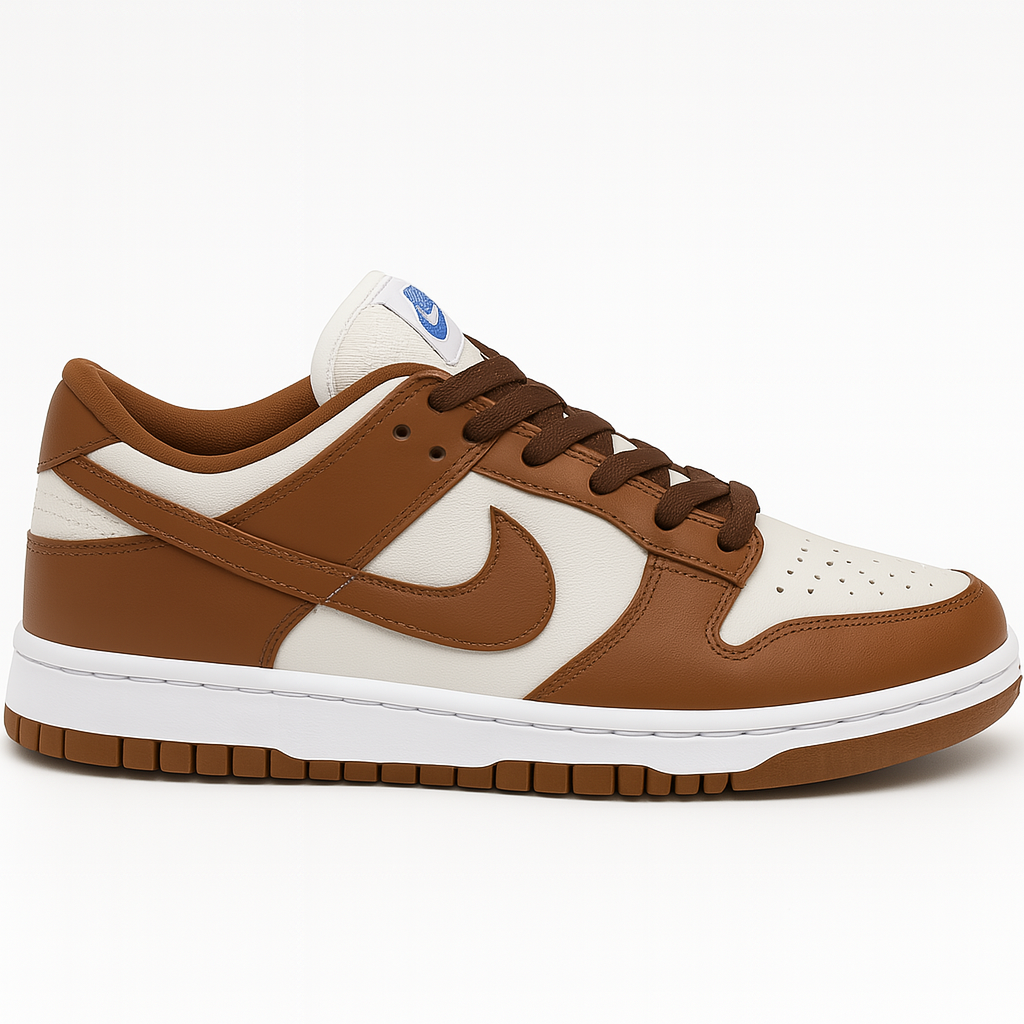 Tênis SB Dunk Low - Caramelo / Branco