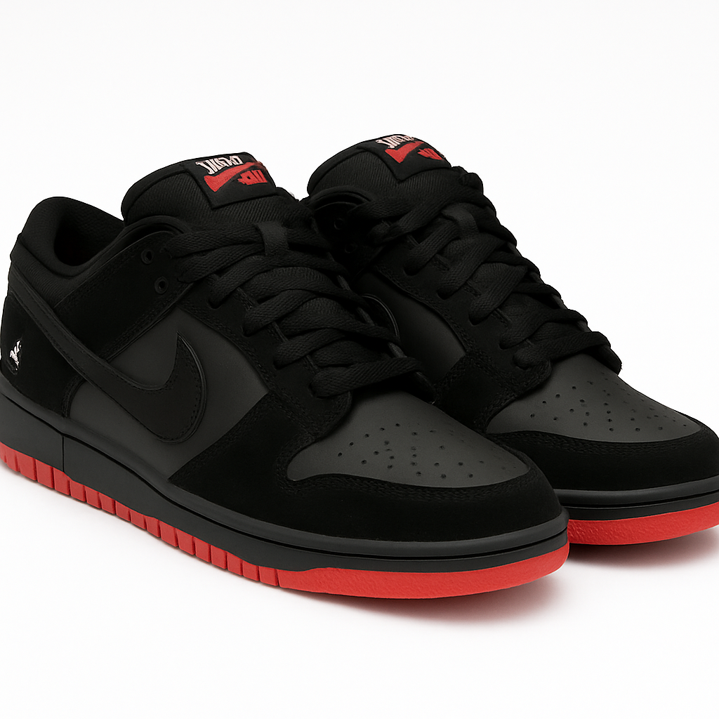 Tênis SB Dunk Low - Grafite/Preto/Vermelho