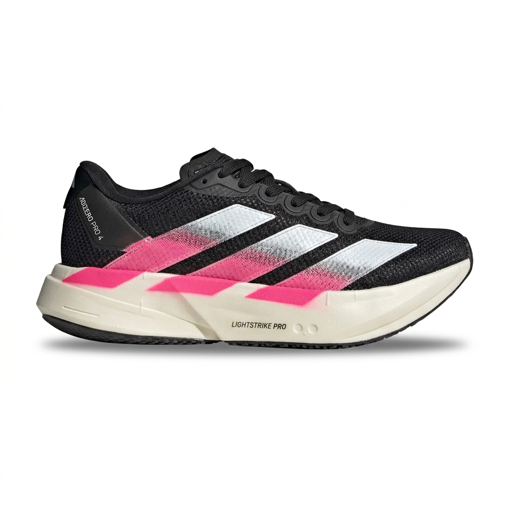 Tênis Adidas Adizero Adios Pro 4 - Preto / Branco / Rosa