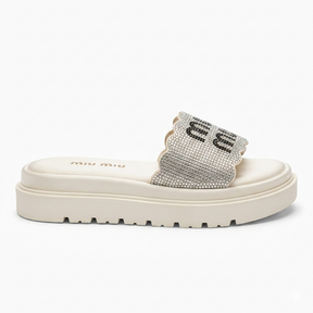 Papete Miu Miu Strass - Off White