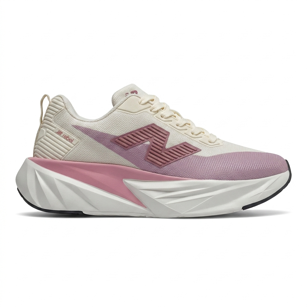Tênis New Balance Fuel Cell Rebel - Off White / Rosê