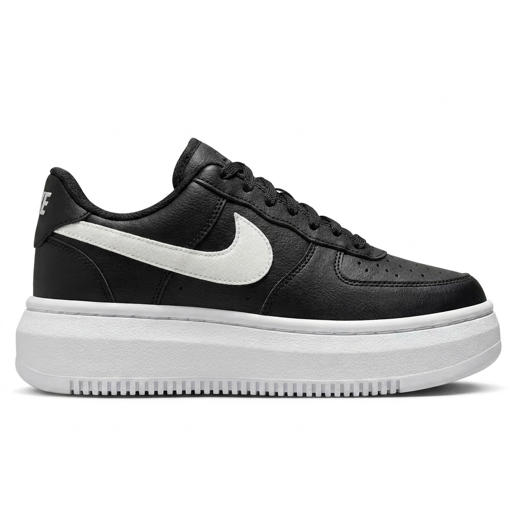 Tênis Nike Court Vision Plataforma - Preto / Branco