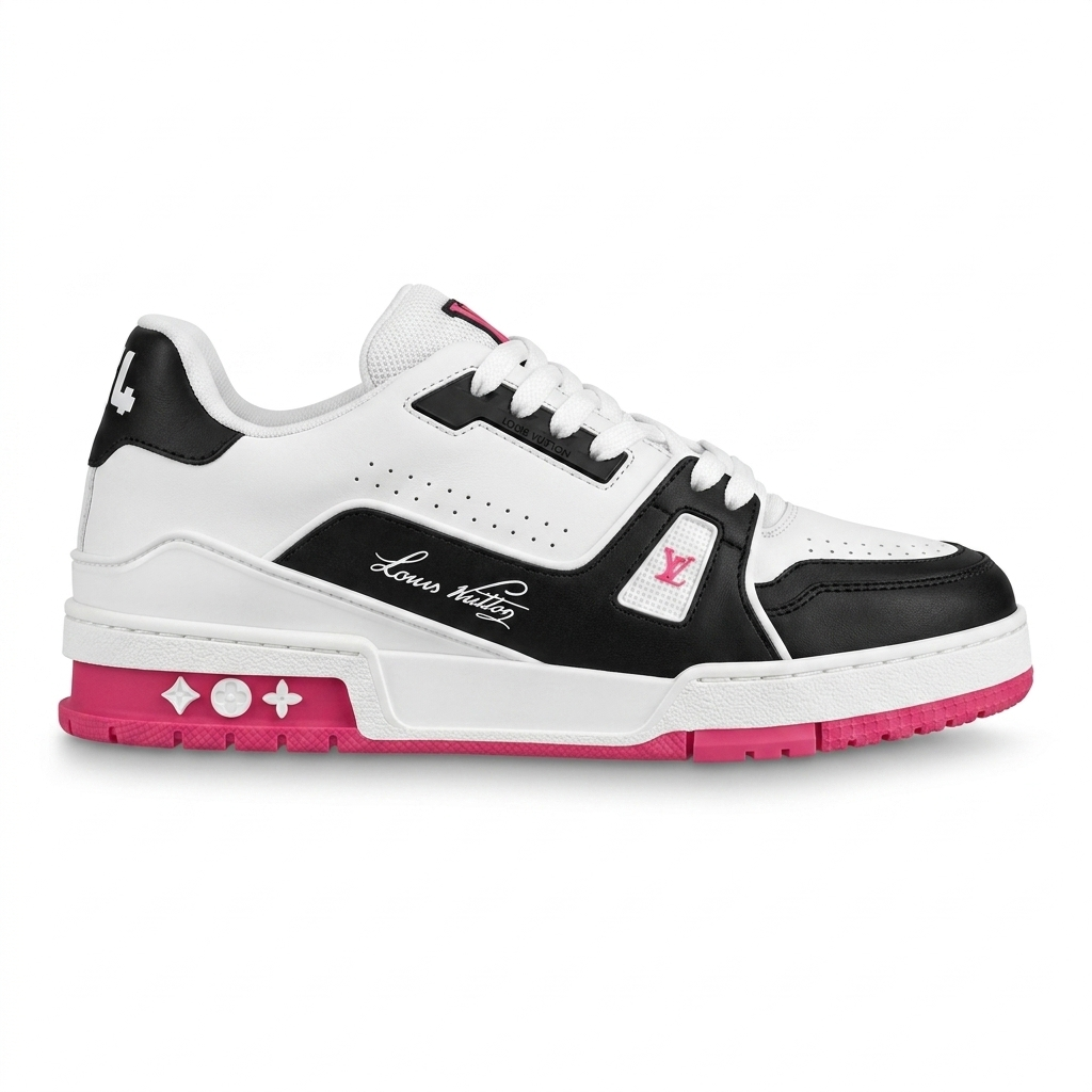 Tênis Louis Vuitton Trainer 54 - Branco / Pink