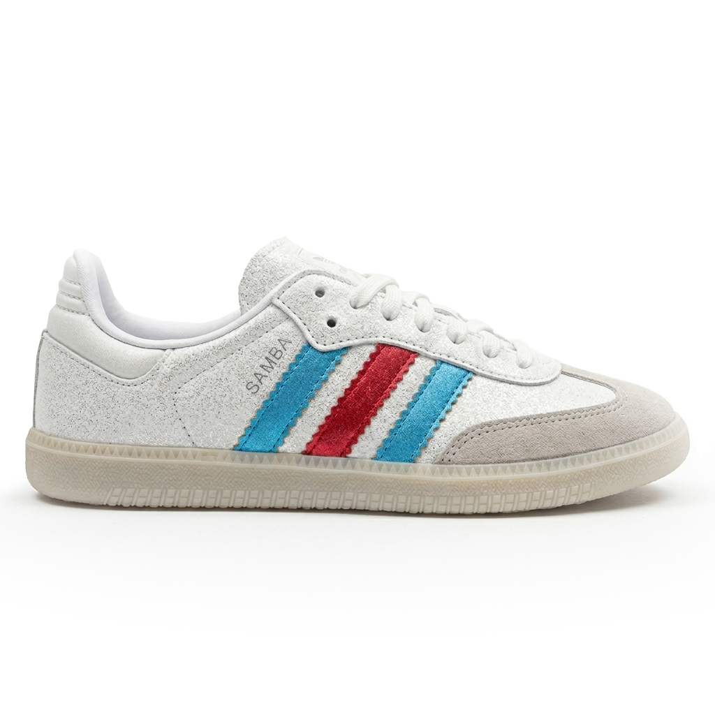 Tênis Samba OG - Branco / Azul / Vermelho