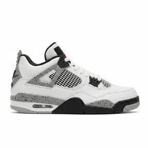 Tênis Air Jordan Retro 4 - Branco / Cimento
