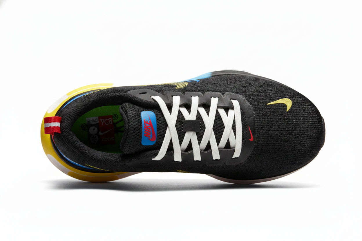 Tênis Nike ZoomX Invincible Run 3 – Preto / Azul / Amarelo