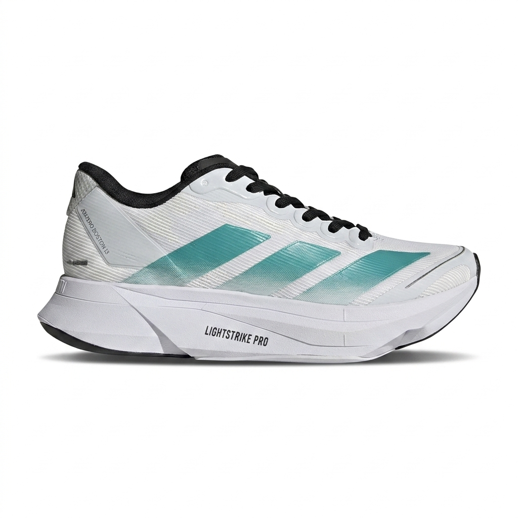 Tênis Adidas Adizero Boston 13 - Branco / Verde Água