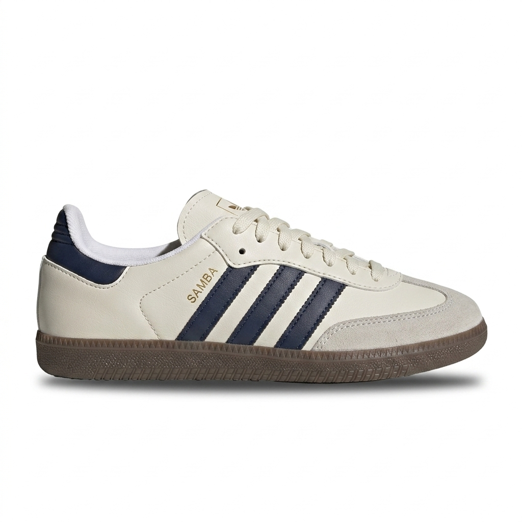 Tênis Adidas Samba Prime - Off White / Marinho
