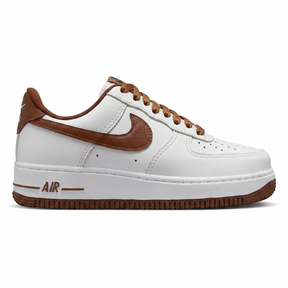 Tênis Air Force Linha Luxo - Branco / Marrom
