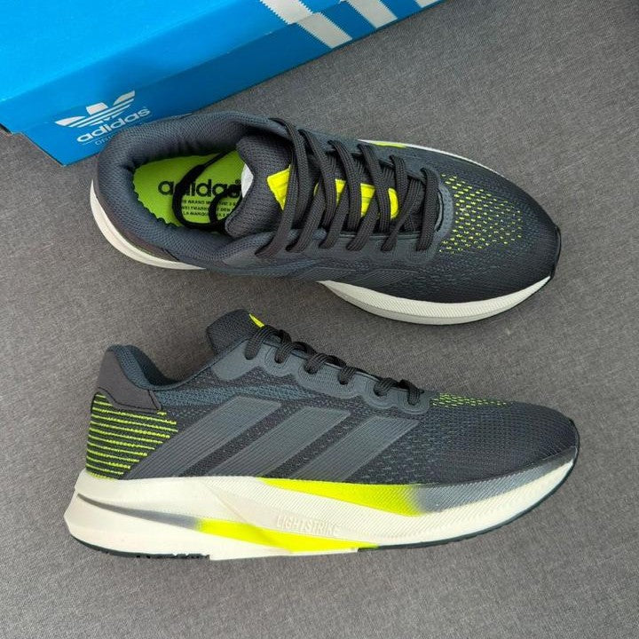 Tênis Adidas Duramo Speed - Preto / Verde Limão
