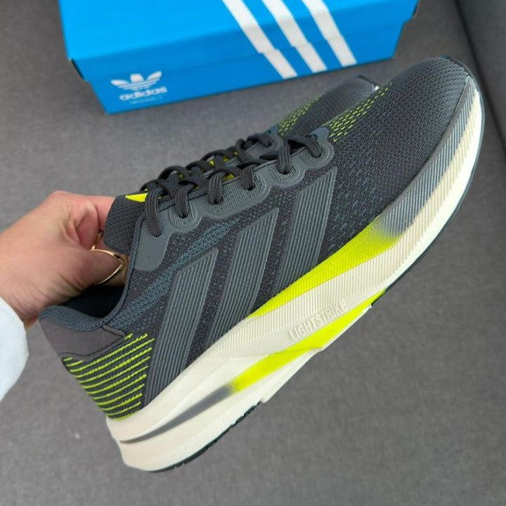 Tênis Adidas Duramo Speed - Preto / Verde Limão