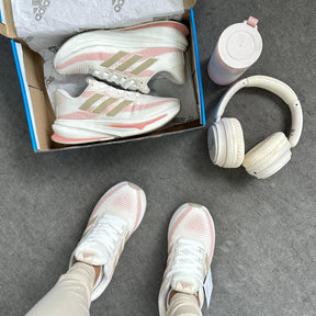 Tênis Adidas Supernova - Stride 2.0 Runnig - Branco / Bege / Rosa
