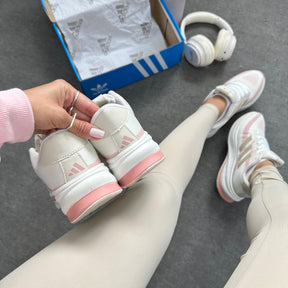 Tênis Adidas Supernova - Stride 2.0 Runnig - Branco / Bege / Rosa
