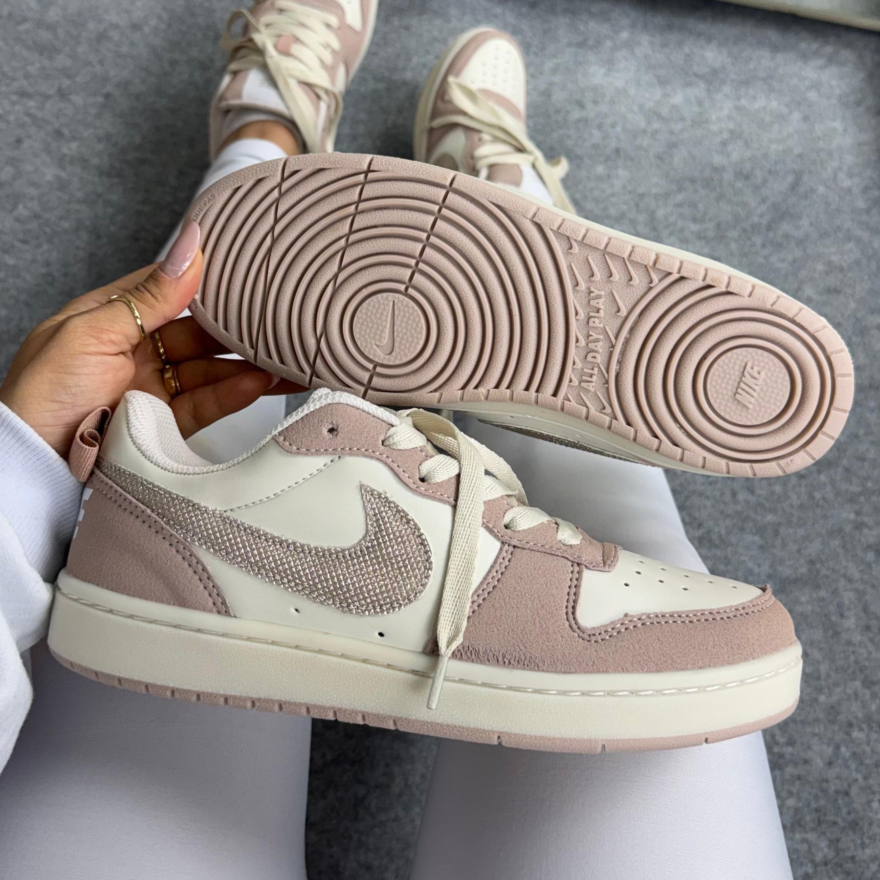 Tênis Nike Court Borough Low Recraft - Flamingo - Linha Luxo