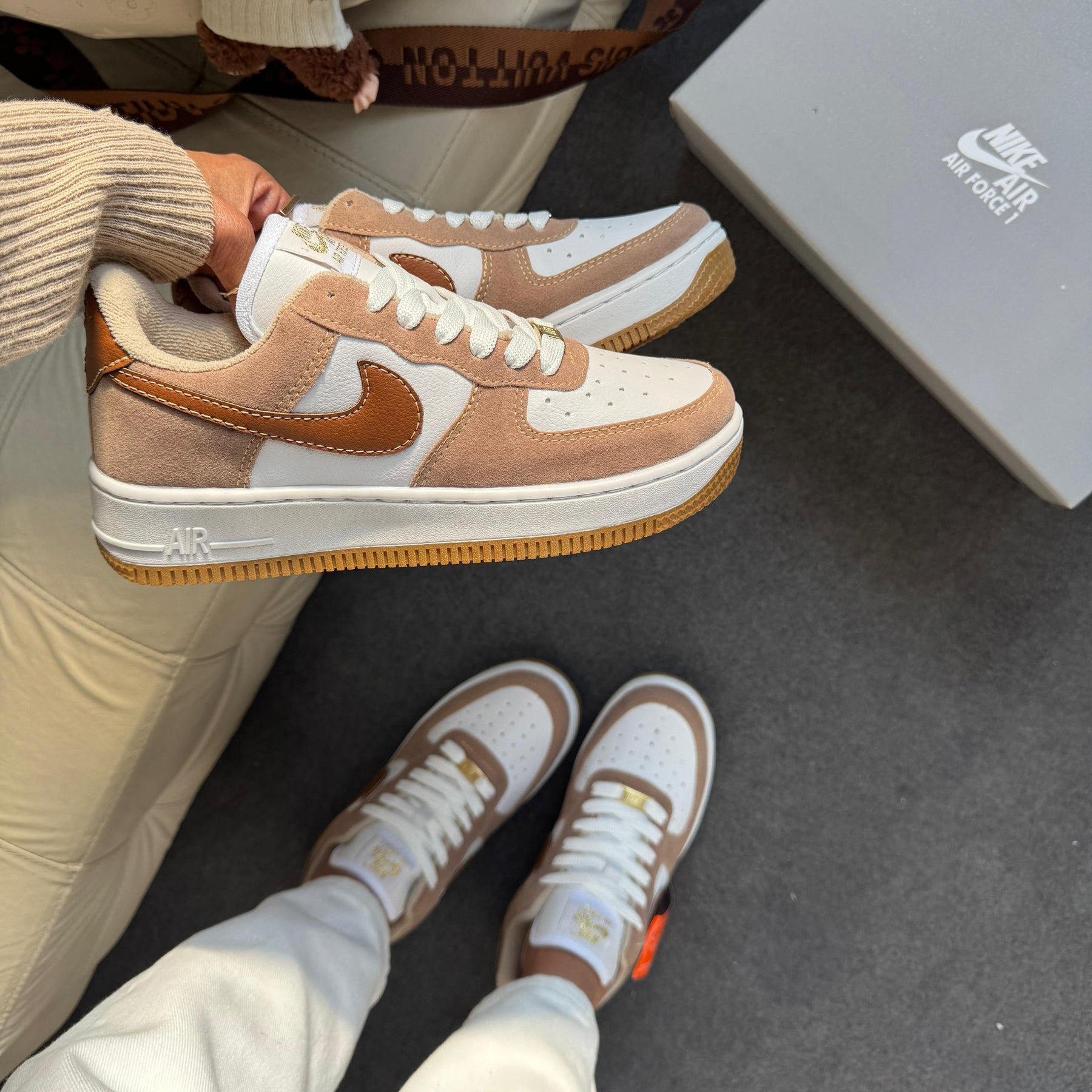 Tênis Air Force One - Camurça
