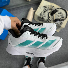 Tênis Adidas Adizero Boston 13 - Branco / Verde Água
