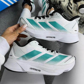 Tênis Adidas Adizero Boston 13 - Branco / Verde Água
