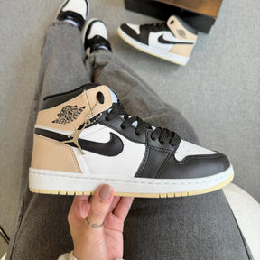 Tênis Nike Air Jordan High - Preto Branco Rose