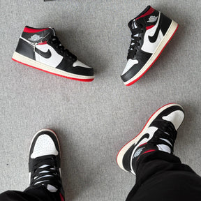 Tênis Nike Air Jordan High - Branco / Preto / Vermelho