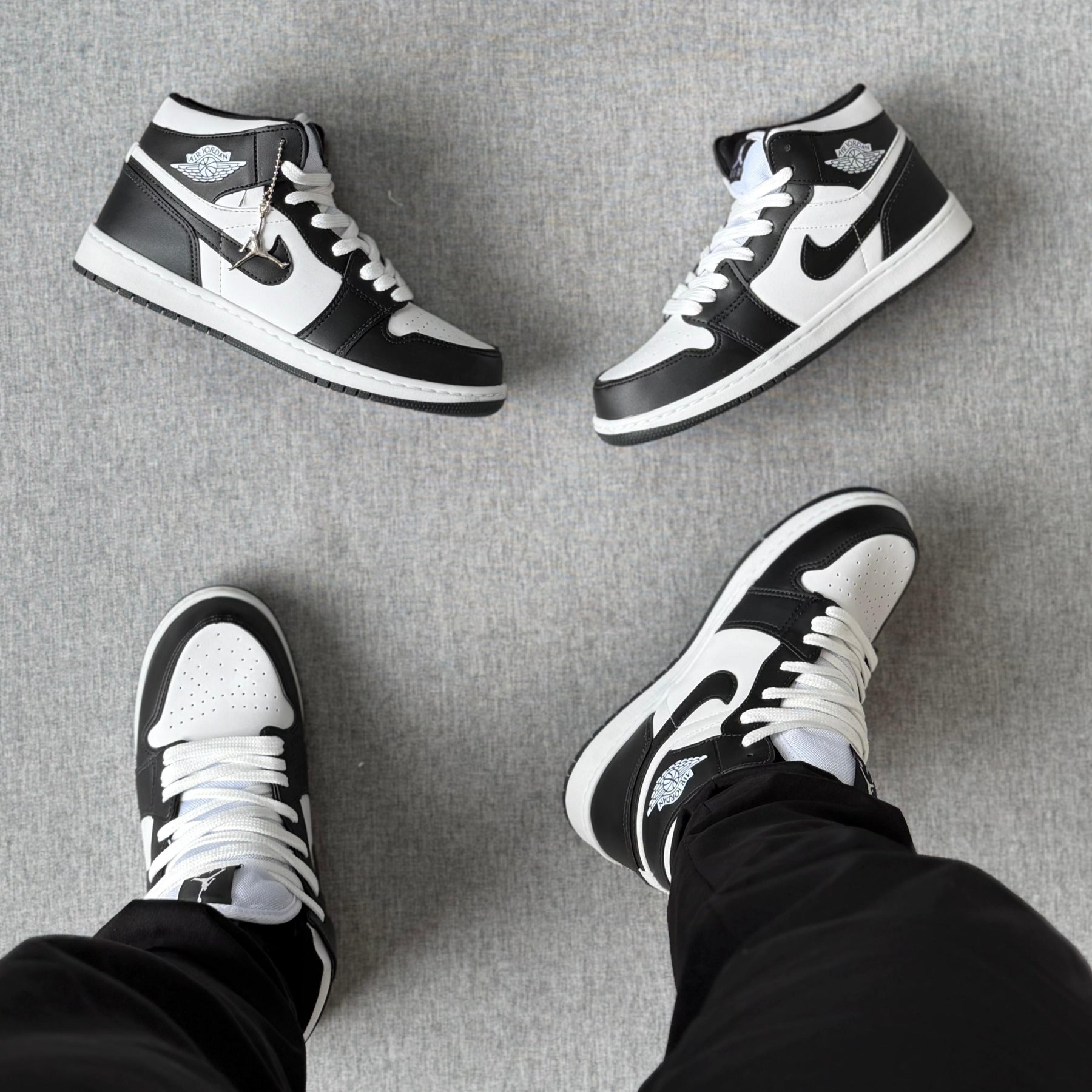 Tênis Nike Air Jordan High - Branco / Preto
