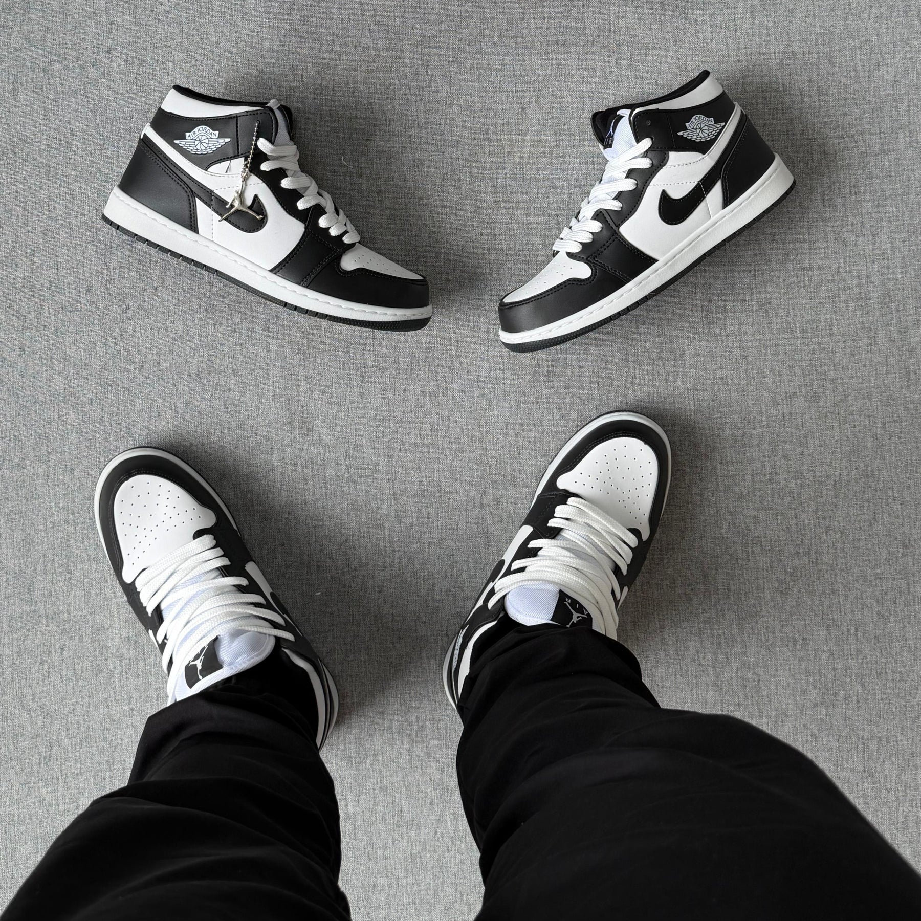 Tênis Nike Air Jordan High - Branco / Preto