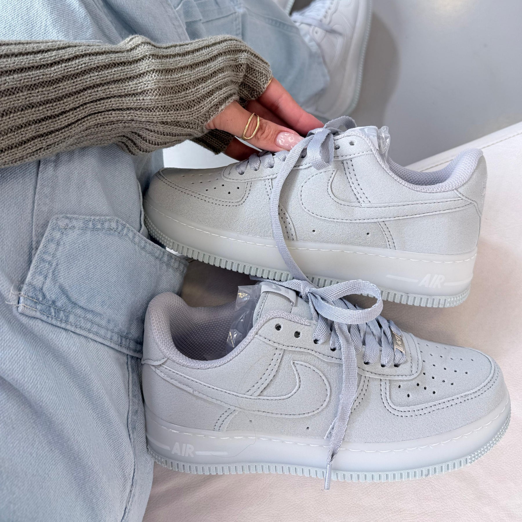Tênis Nike Air Force - Cinza Claro