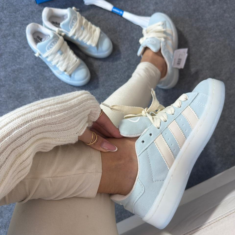 Tênis Adidas Campus - Azul Bebê Glass