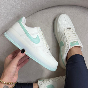 Tênis Air Force One - Off / Verde Metálico
