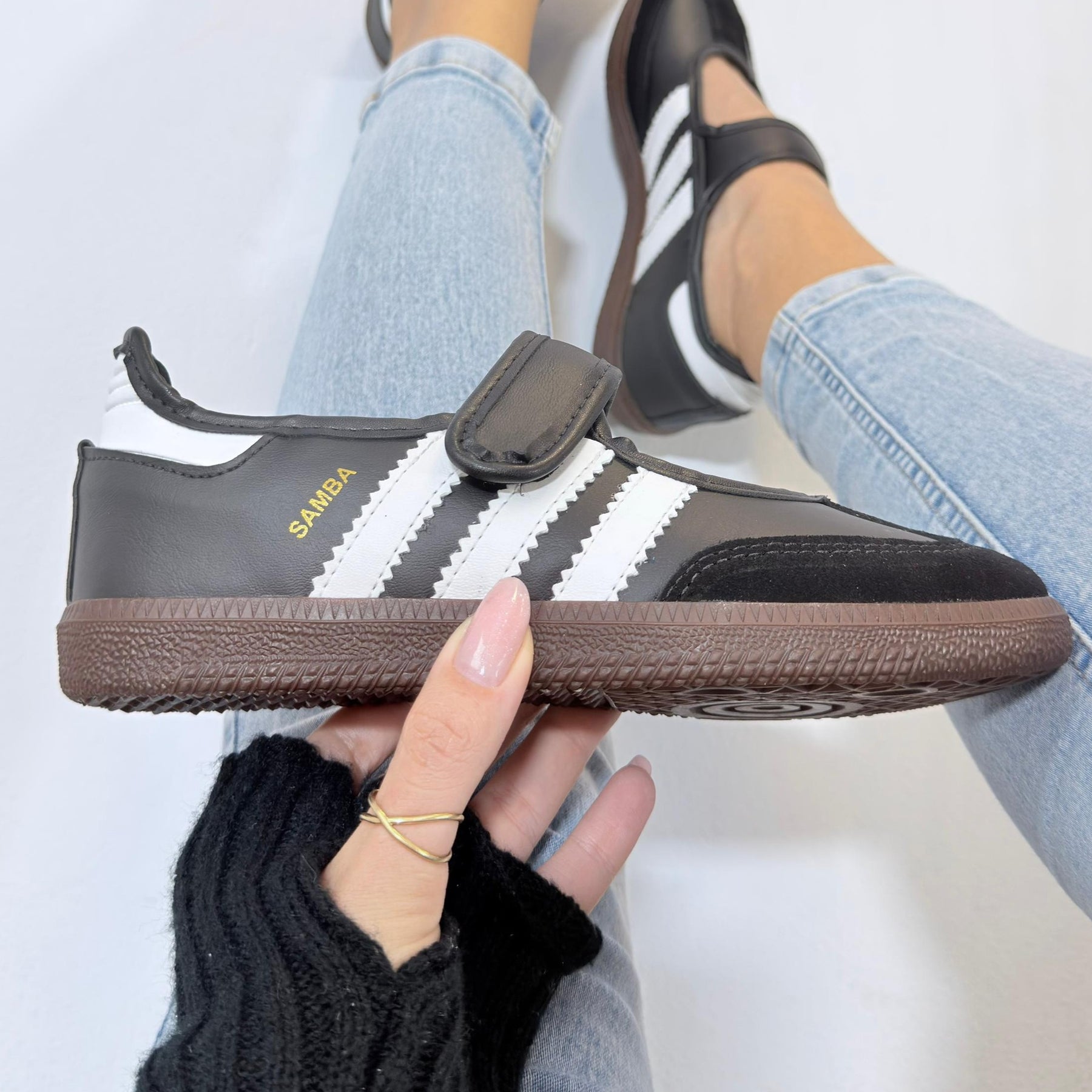 Tênis Adidas Samba Mary Jane - Preto / Branco