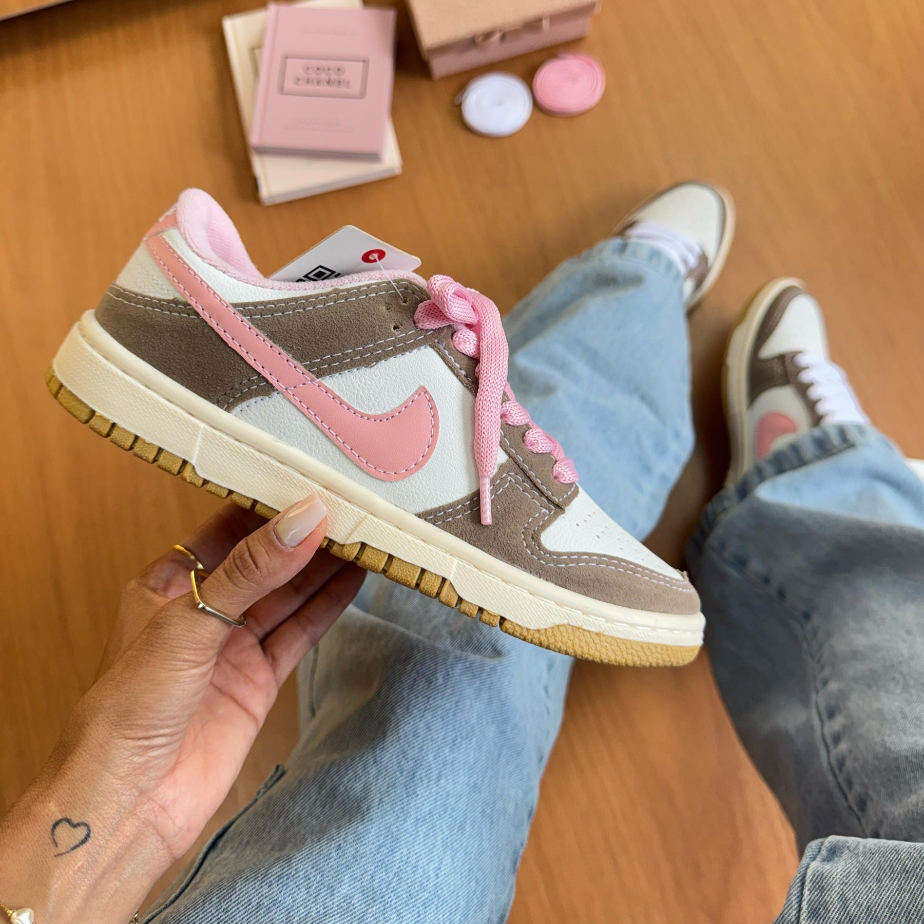 Tênis Dunk Low Pro Luxo - Rato / Rosa
