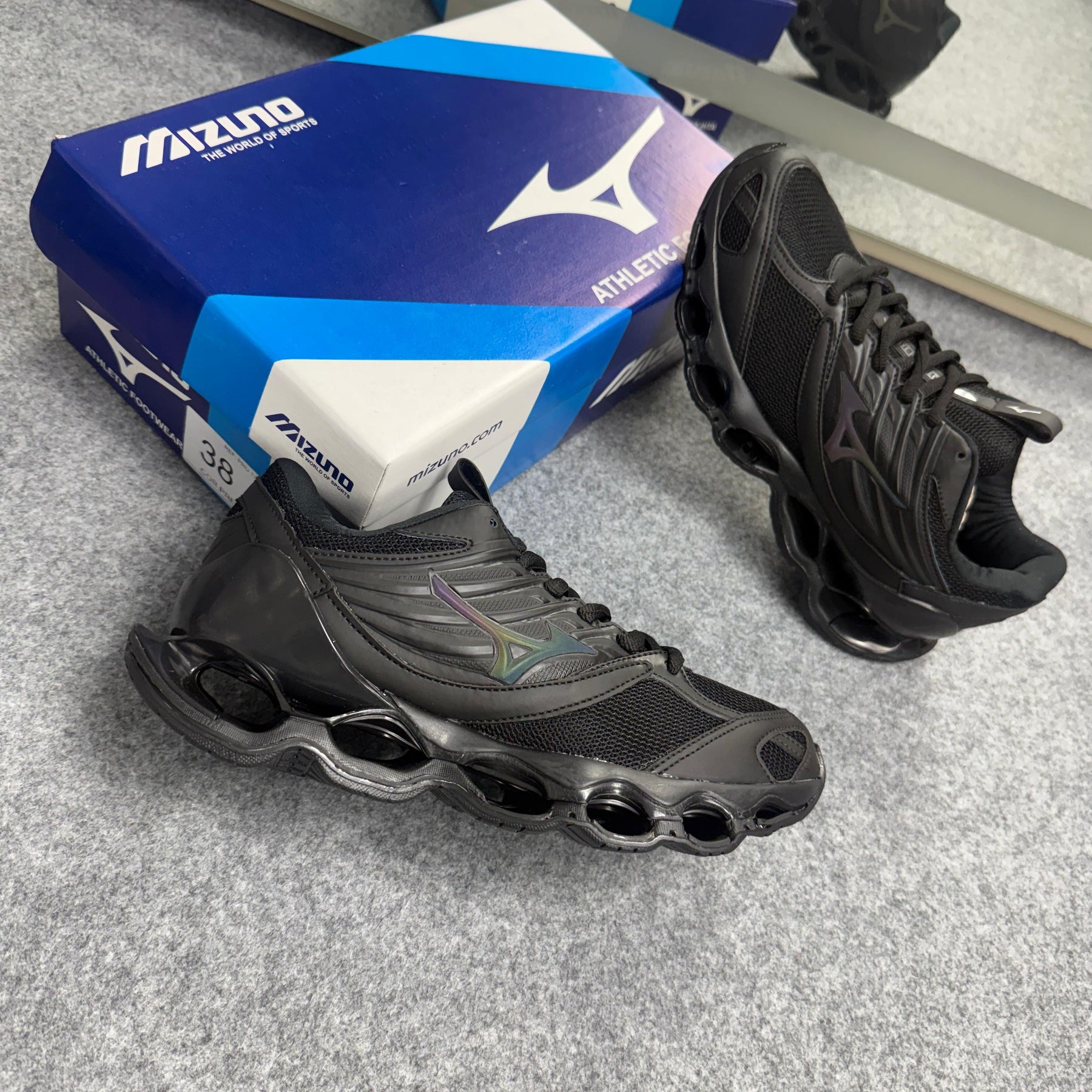 Tênis Mizuno Pro 13 S - Preto - [Refletivo]