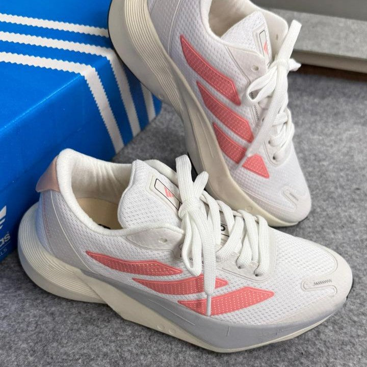 Tênis Adidas Boston 11 - Branco Rosé