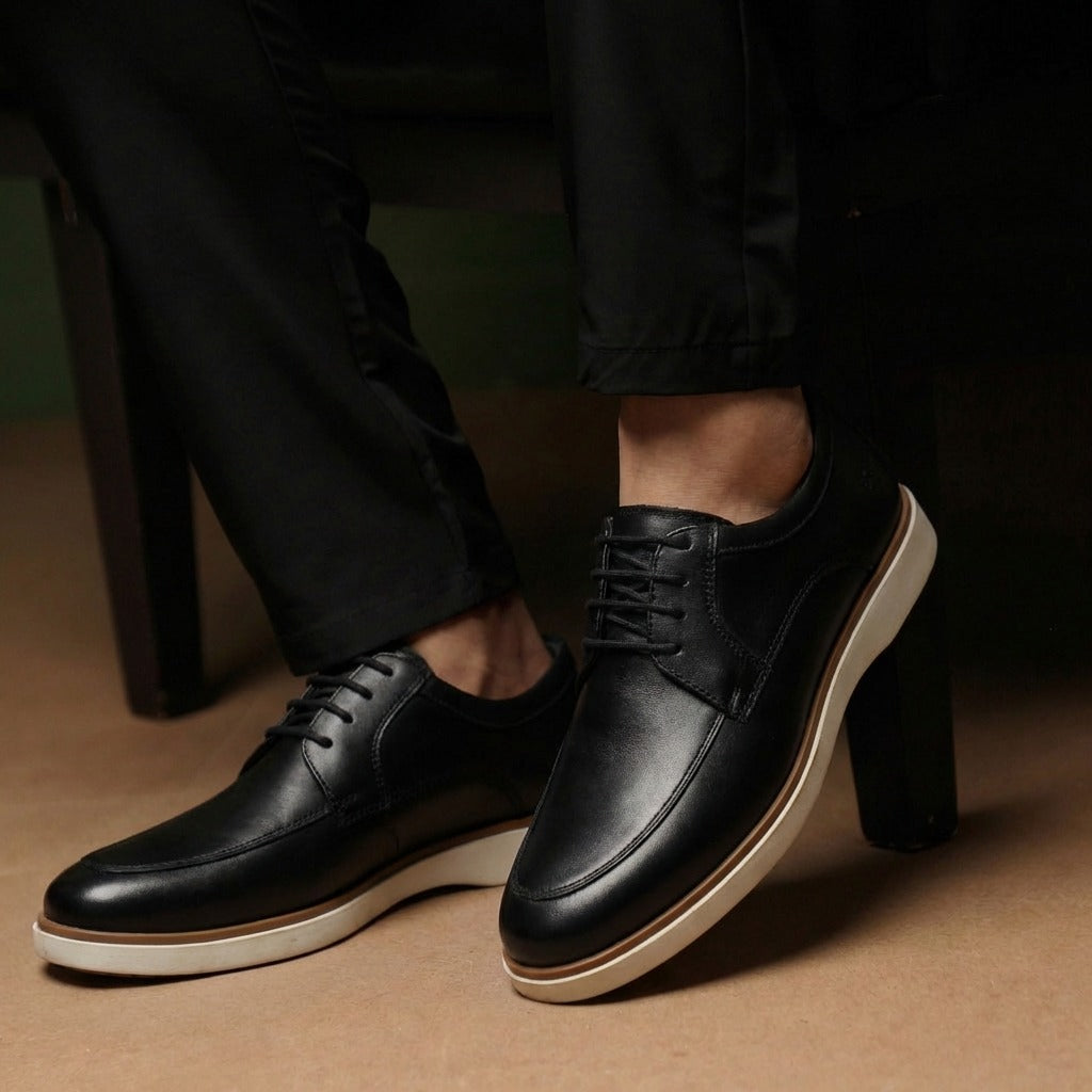 Sapato OXFORD Hugo Boss - Preto Gelo [Couro Legítimo]