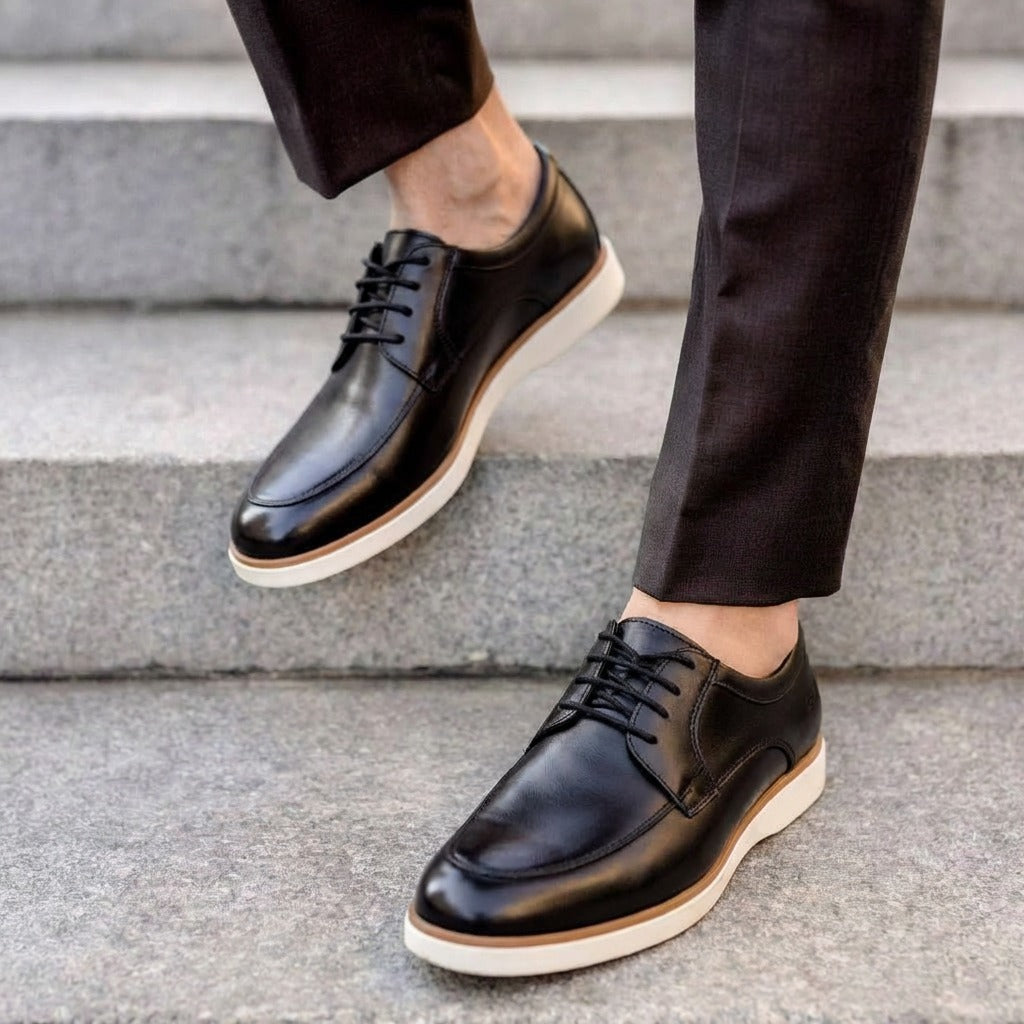 Sapato OXFORD Hugo Boss - Preto Gelo [Couro Legítimo]