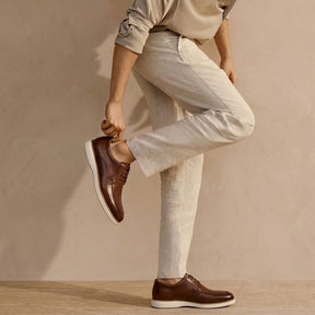 Sapato OXFORD Hugo Boss - Caramelo [Couro Legítimo]