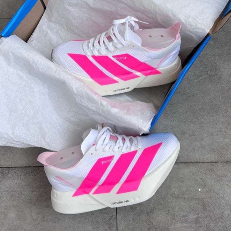 Tênis Adidas Adizero Adios Pro 4 - Branco / Pink / Verde