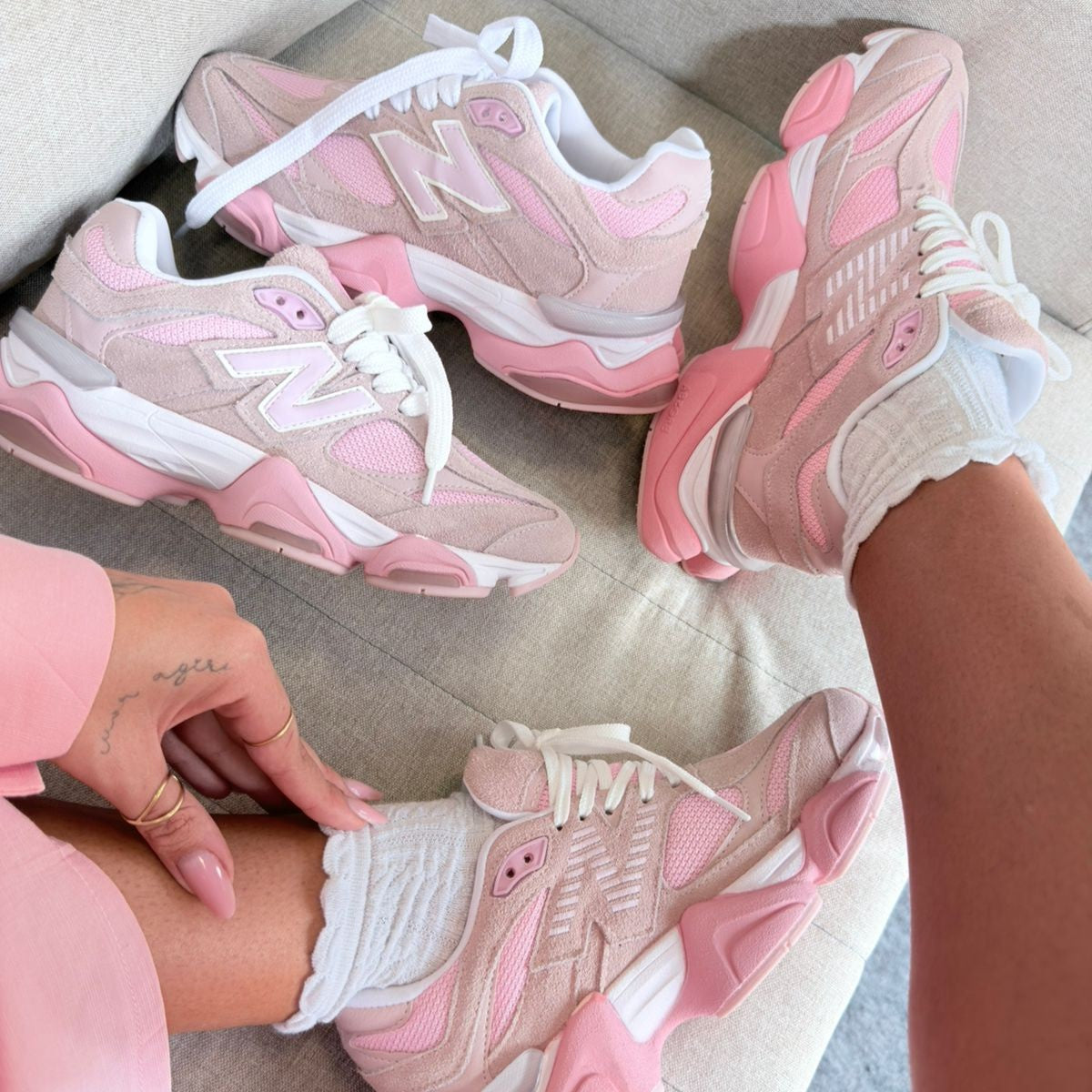 Tênis New Balance 9060 - Chiclete