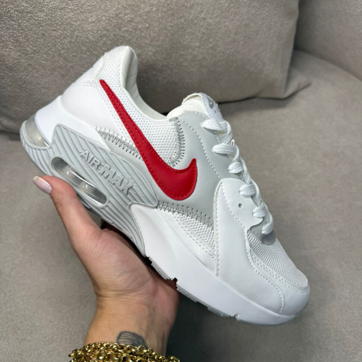 Tênis Nike Air Max Excee - Branco / Vermelho