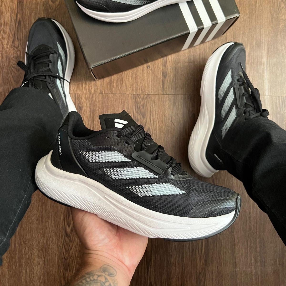 Tênis Adidas Duramo SL 2 - Preto / Branco