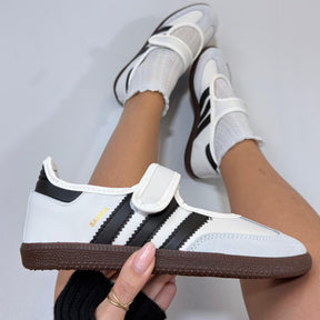 Tênis Adidas Samba Mary Jane - Branco / Preto