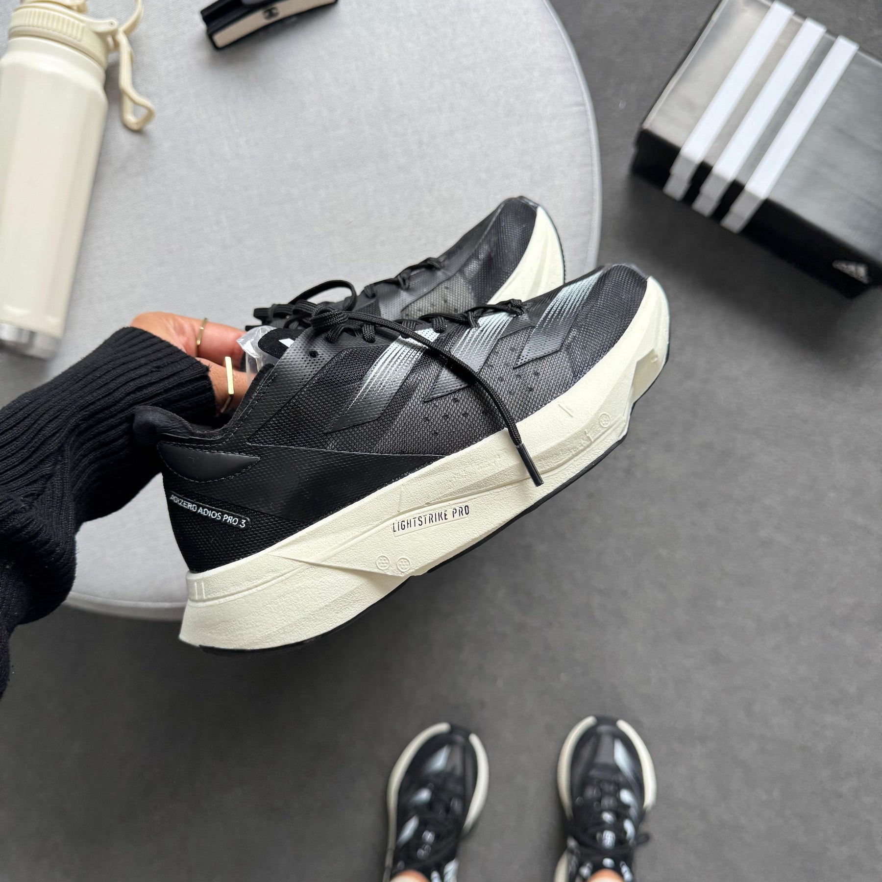 Tênis Adidas Adizero Adios Pro 3 - Preto / Branco